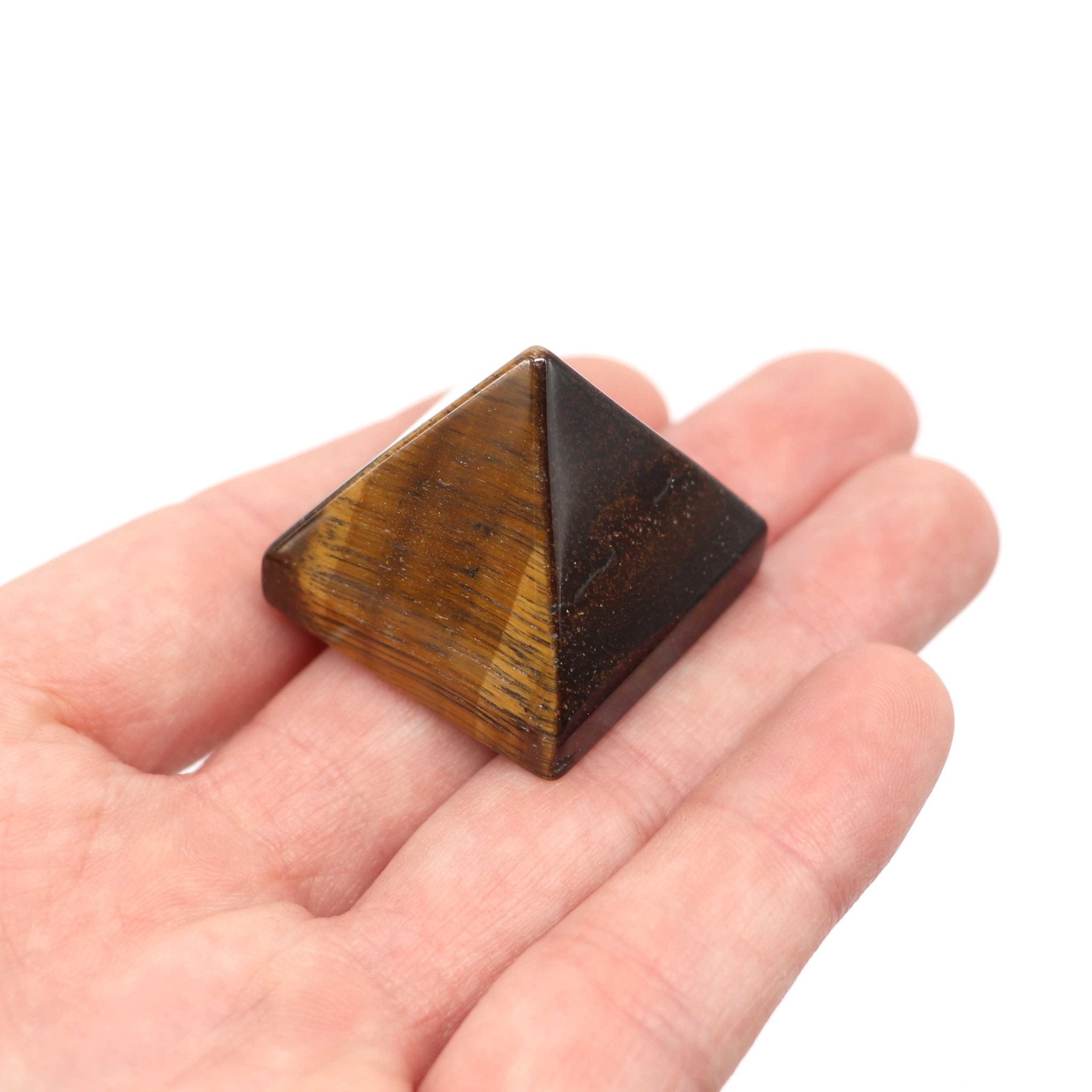 Gold Tigers Eye Pyramid - 13 Moons