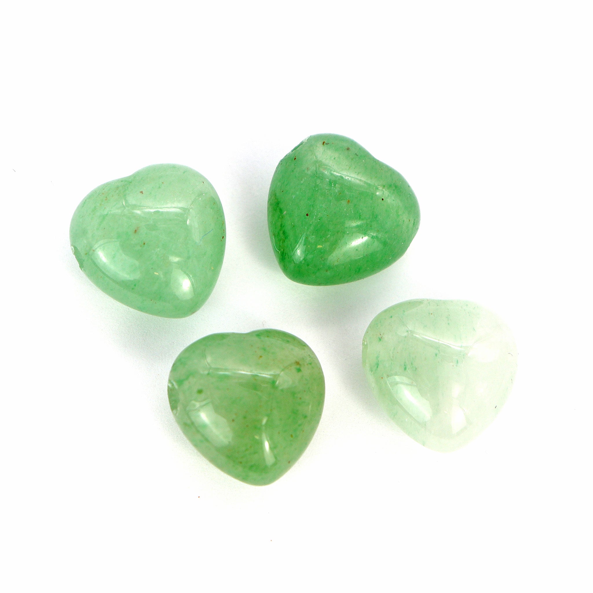 Green Aventurine Heart Pendant - 13 Moons