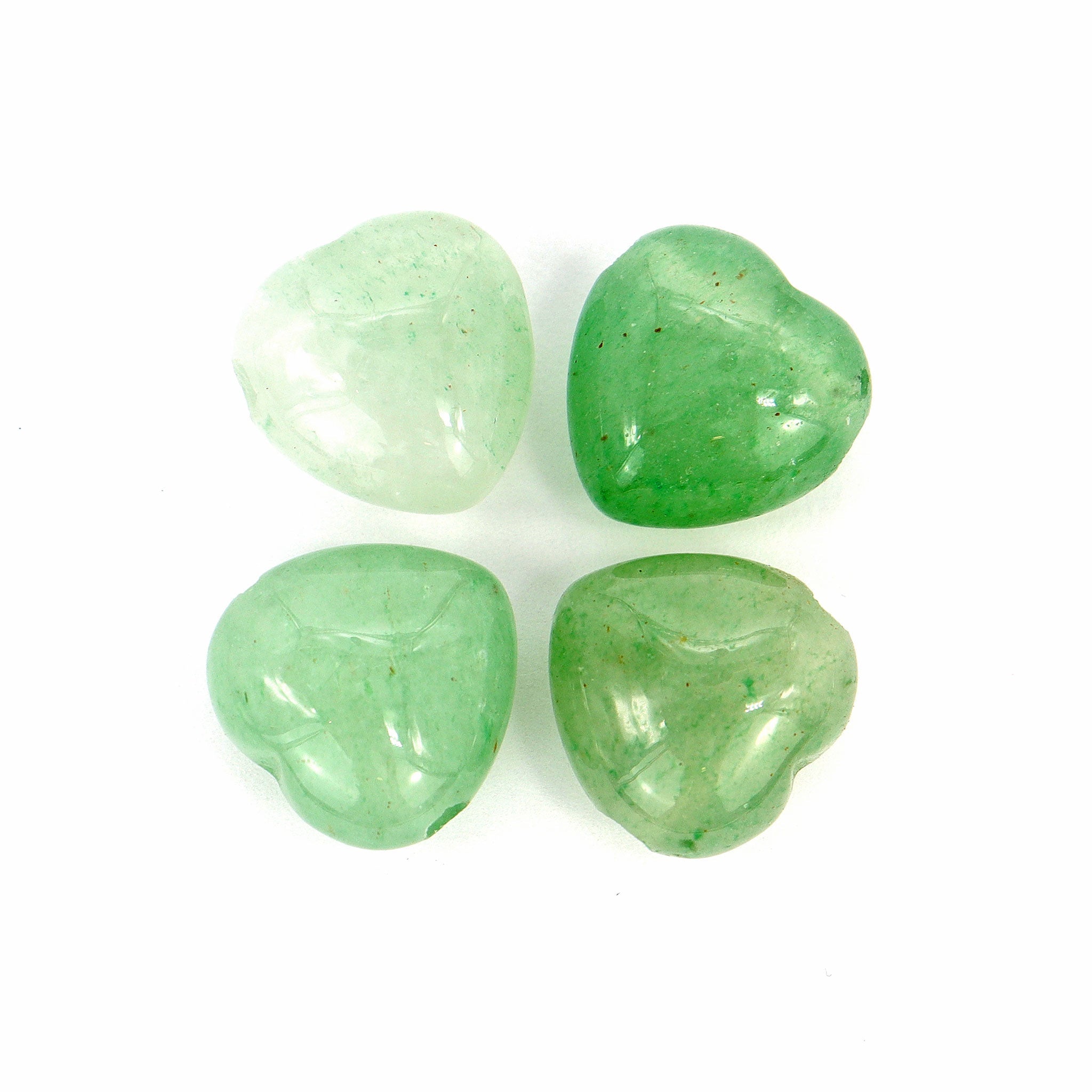 Green Aventurine Heart Pendant - 13 Moons