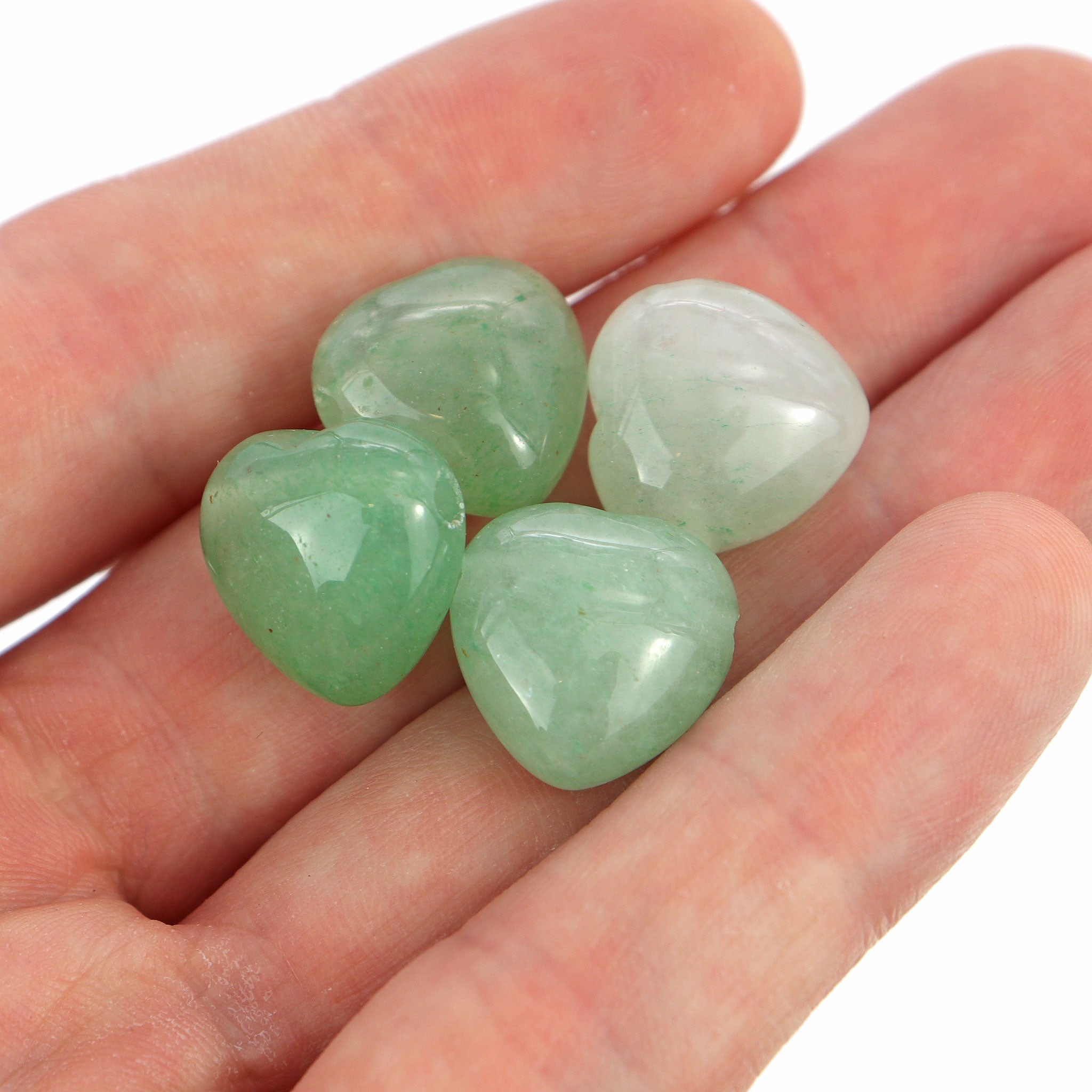 Green Aventurine Heart Pendant - 13 Moons