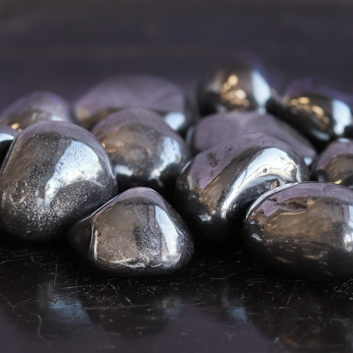 Hematite Tumbled Stone - 13 Moons