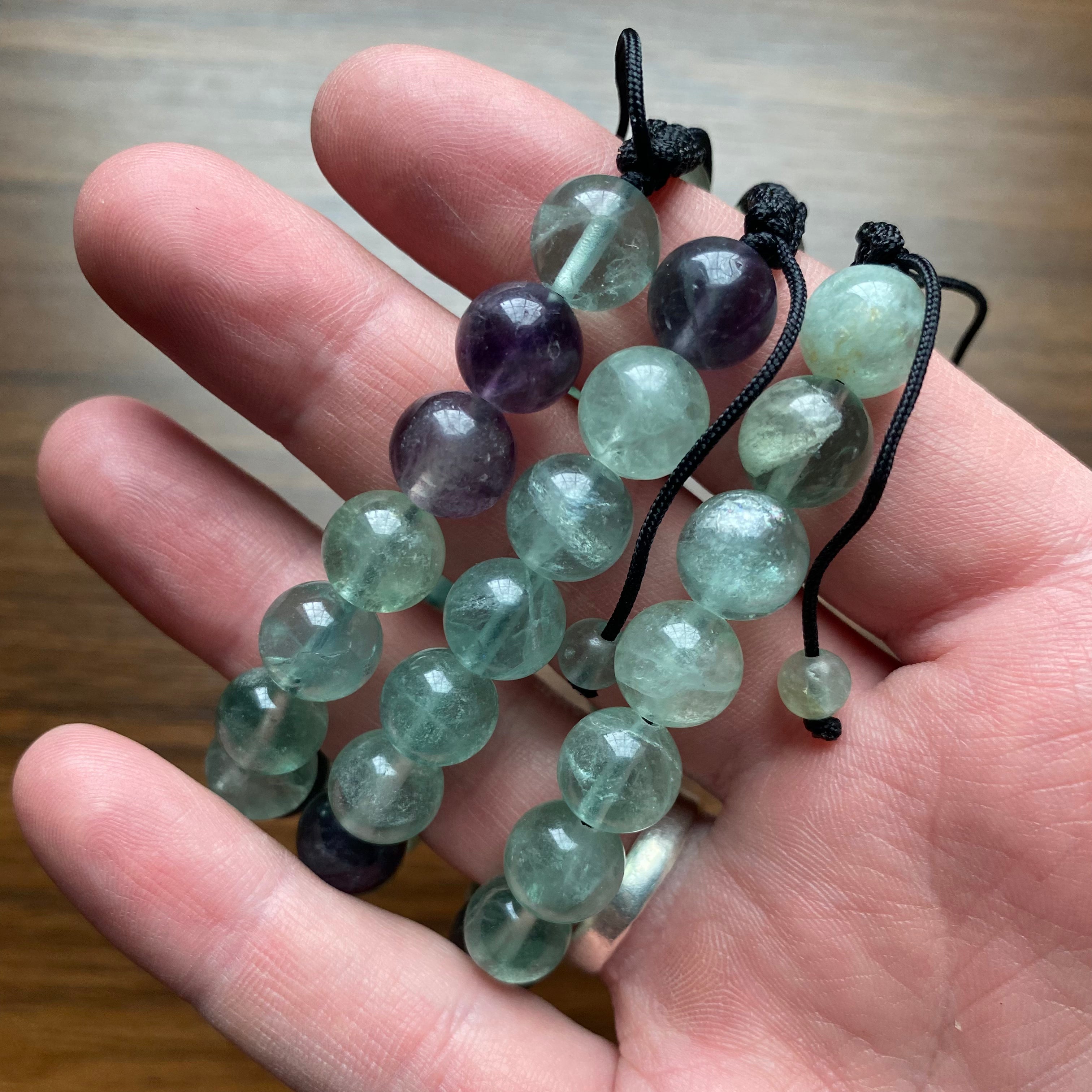 Fluorite 10mm Bead Bracelet 1442 OceanLinkways