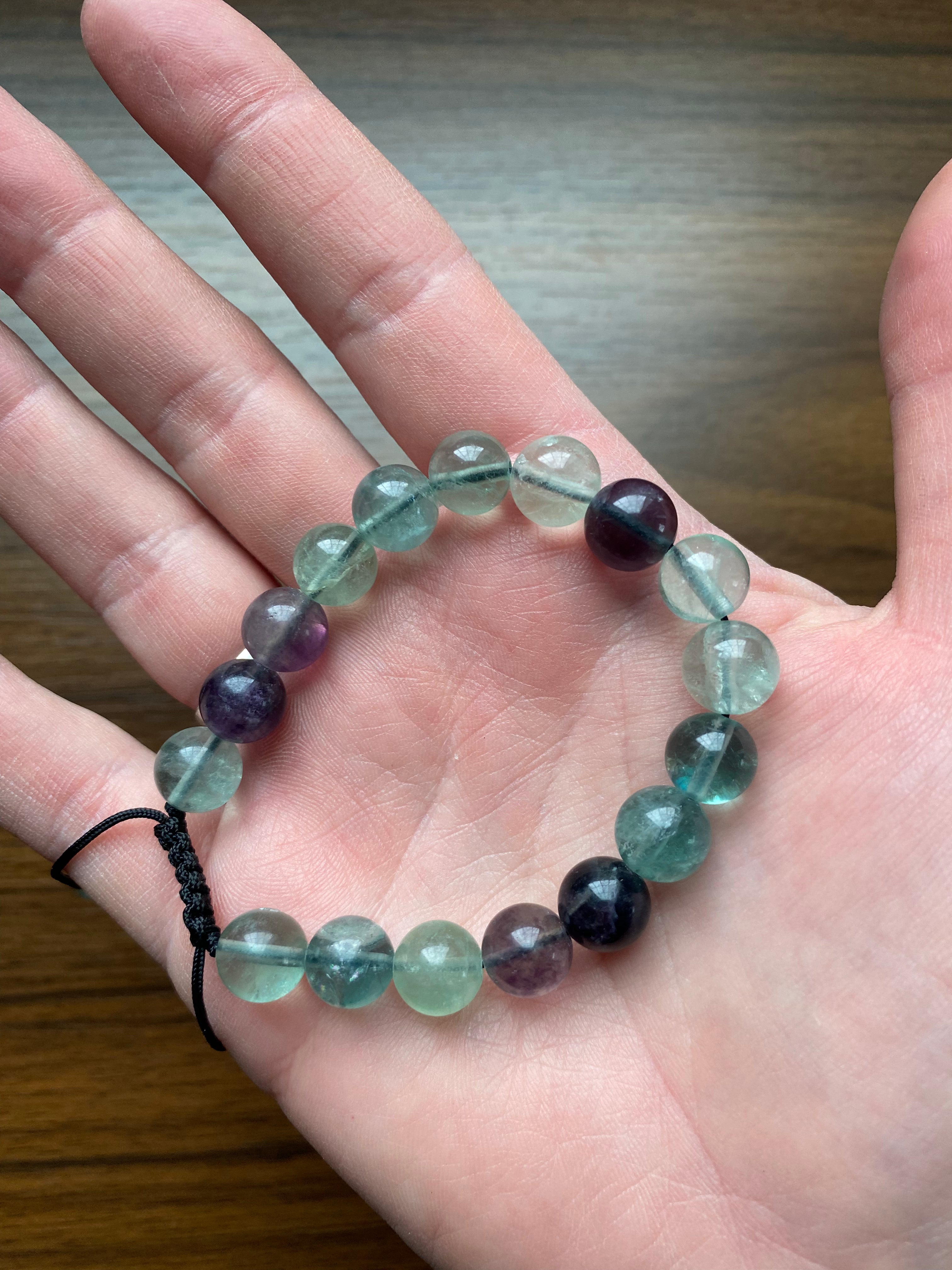 Fluorite 10mm Bead Bracelet 1442 OceanLinkways