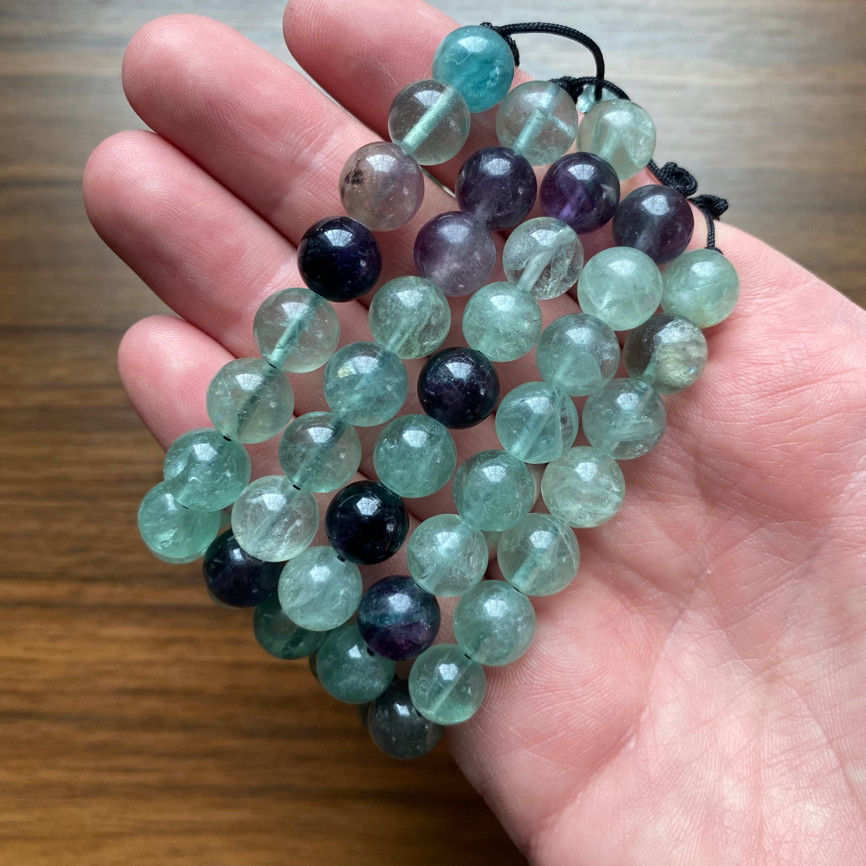 Fluorite 10mm Bead Bracelet 1442 OceanLinkways