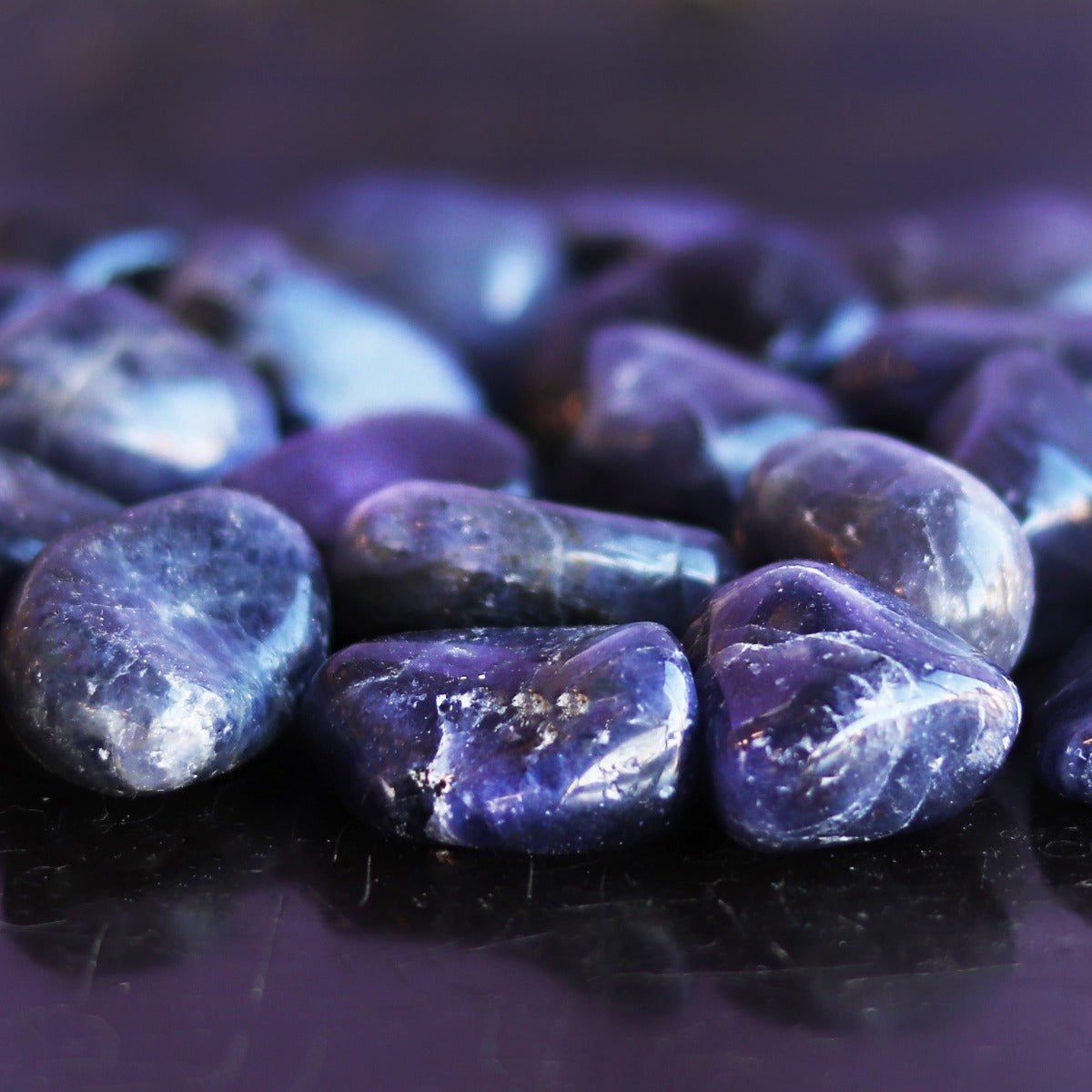 Iolite Tumbled Stone - 13 Moons