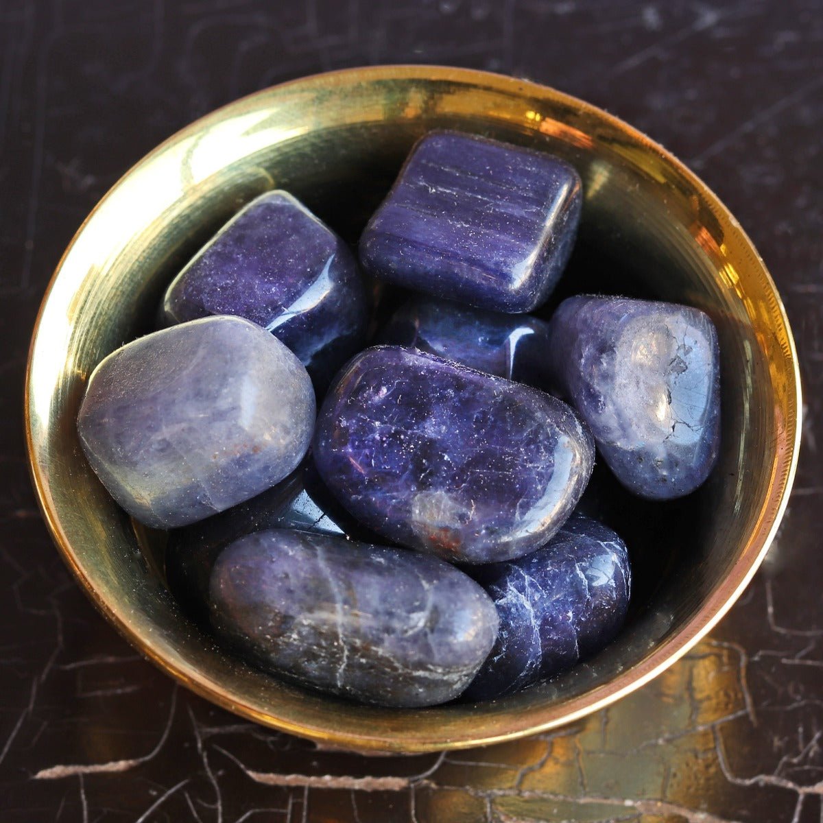 Iolite Tumbled Stone - 13 Moons