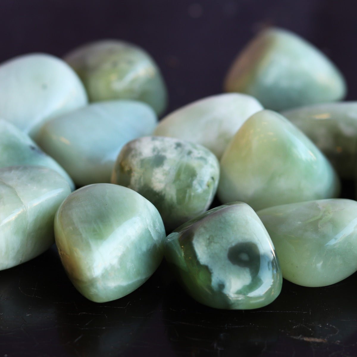 Jade Tumbled Stone - 13 Moons