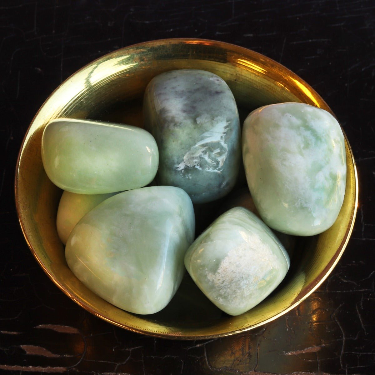 Jade Tumbled Stone - 13 Moons