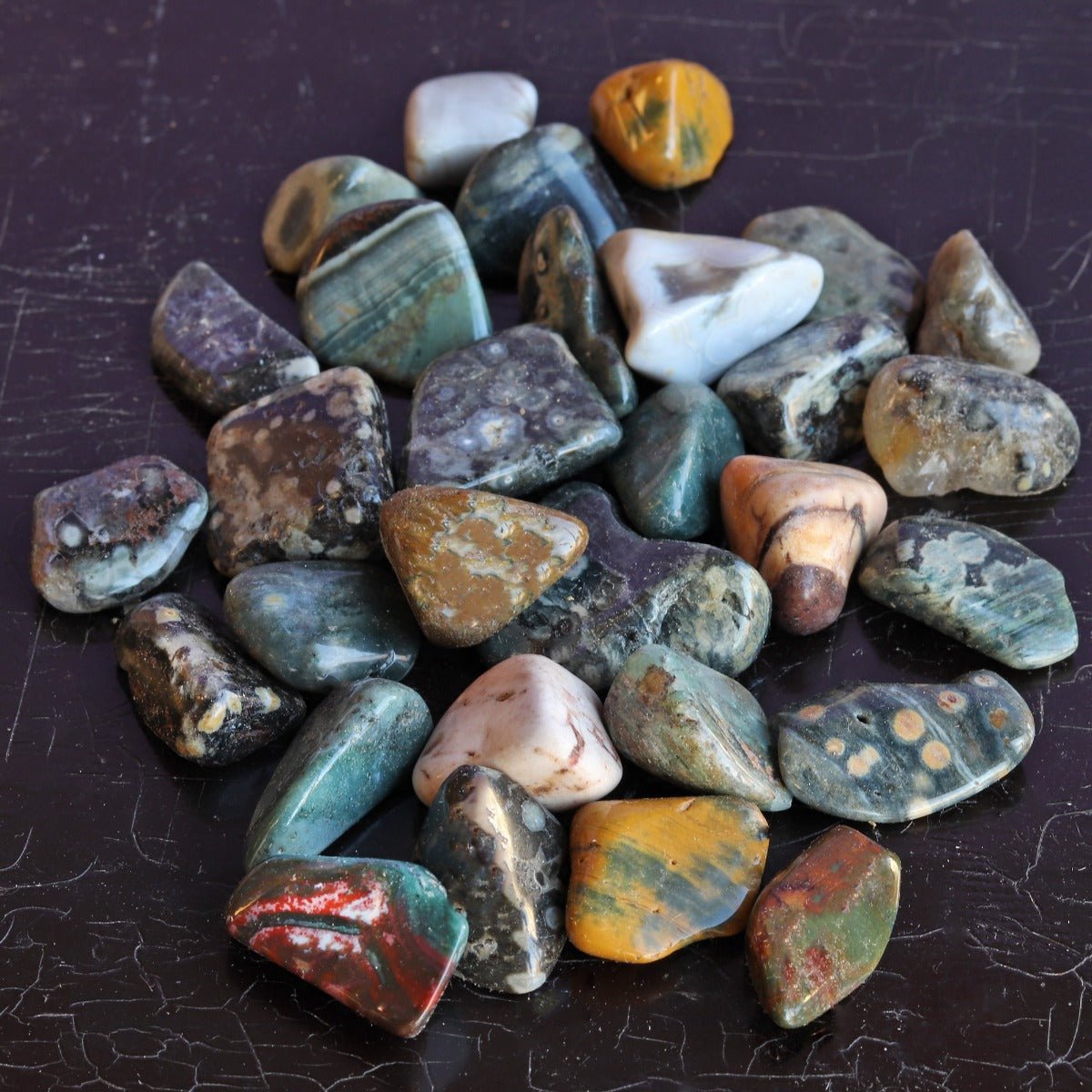 Jasper, Ocean Tumbled Stone - 13 Moons