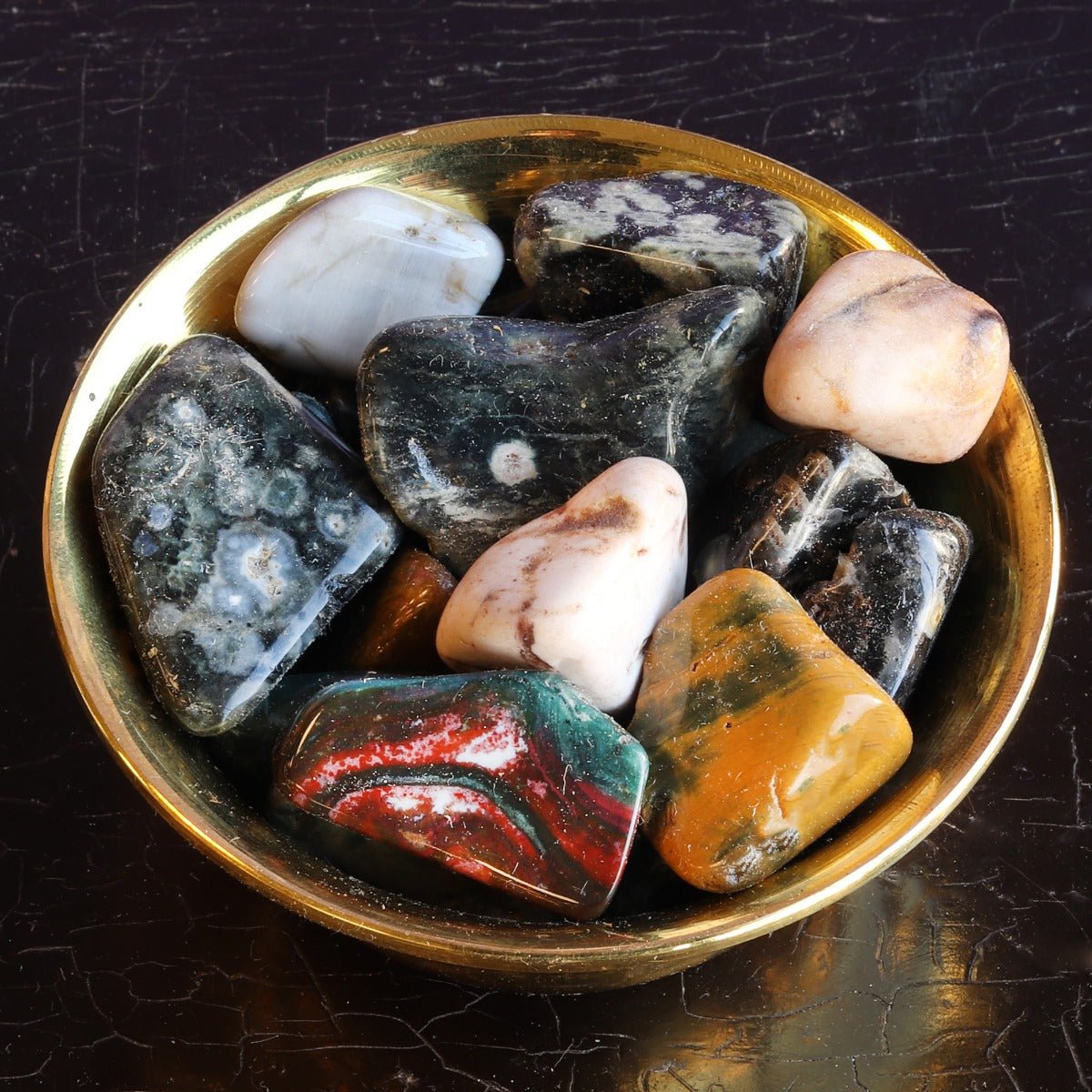 Jasper, Ocean Tumbled Stone - 13 Moons