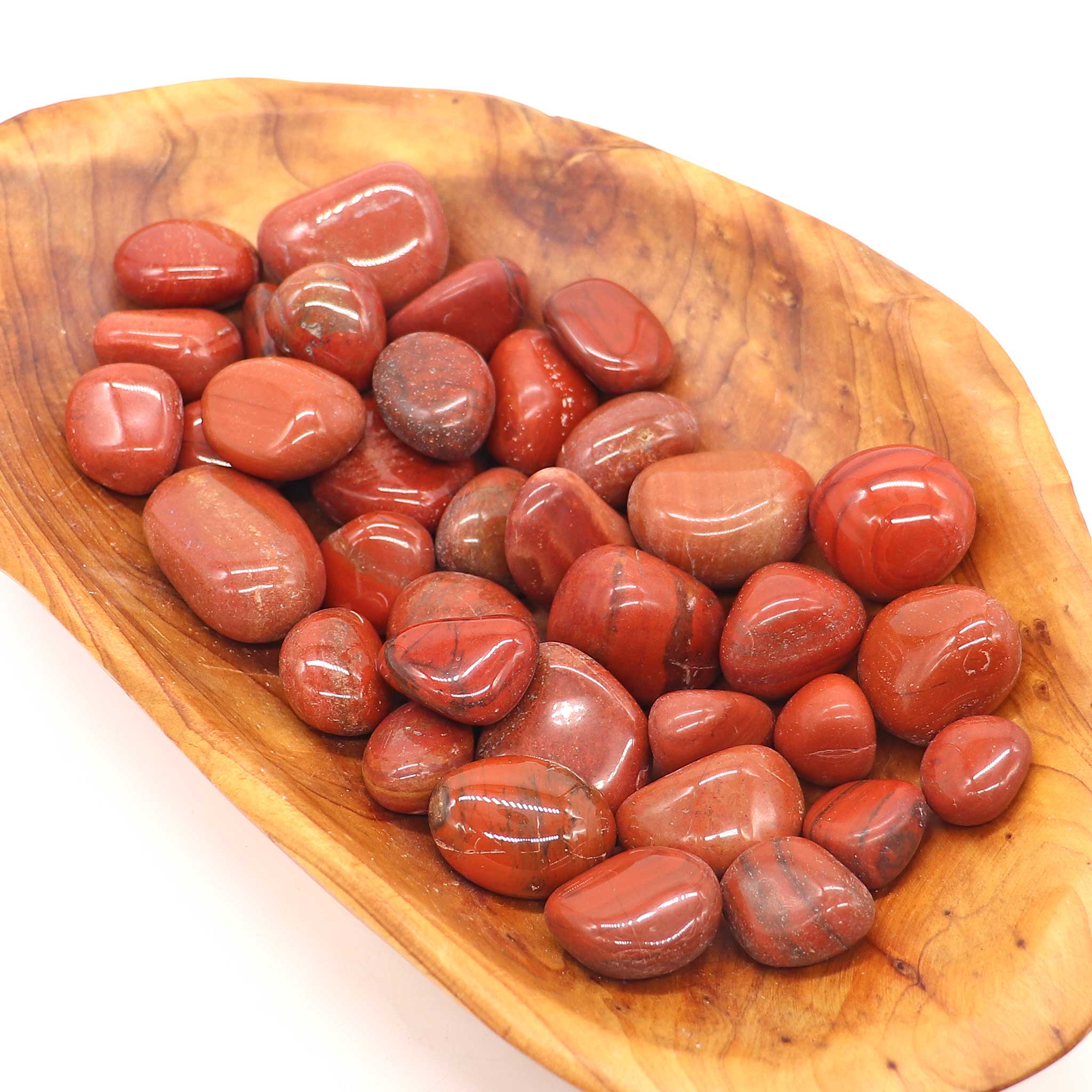 Jasper, Red Tumbled Stone - 13 Moons