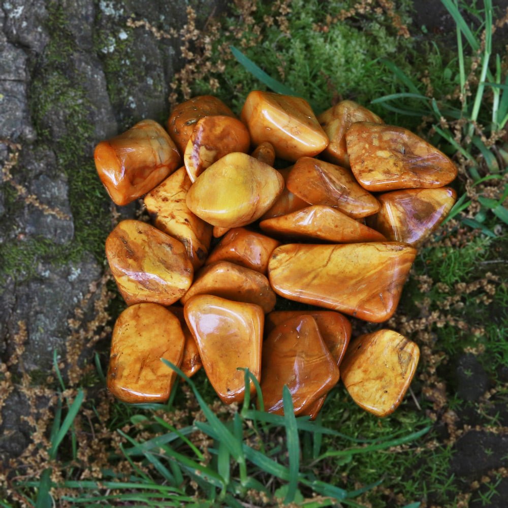 Jasper, Yellow Tumbled Stone - 13 Moons