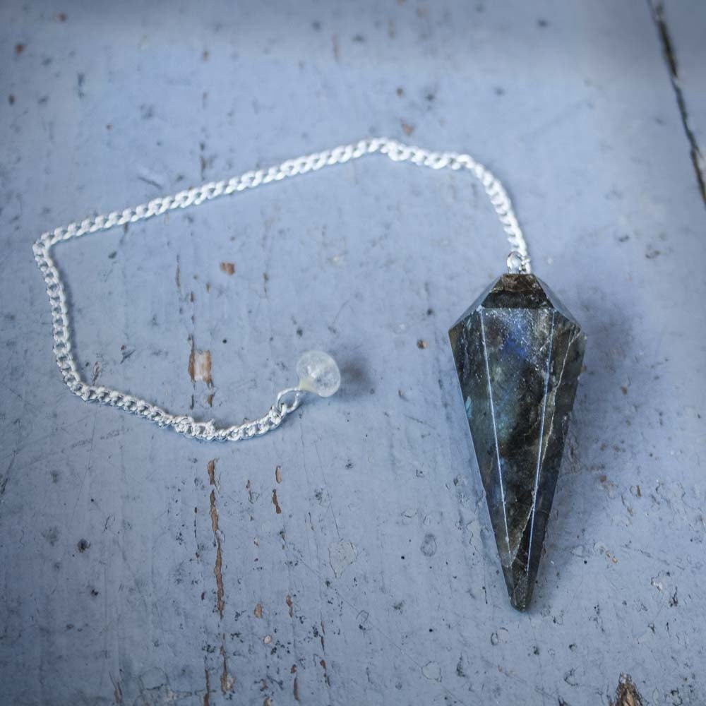 Labradorite Faceted Pendulum - 13 Moons