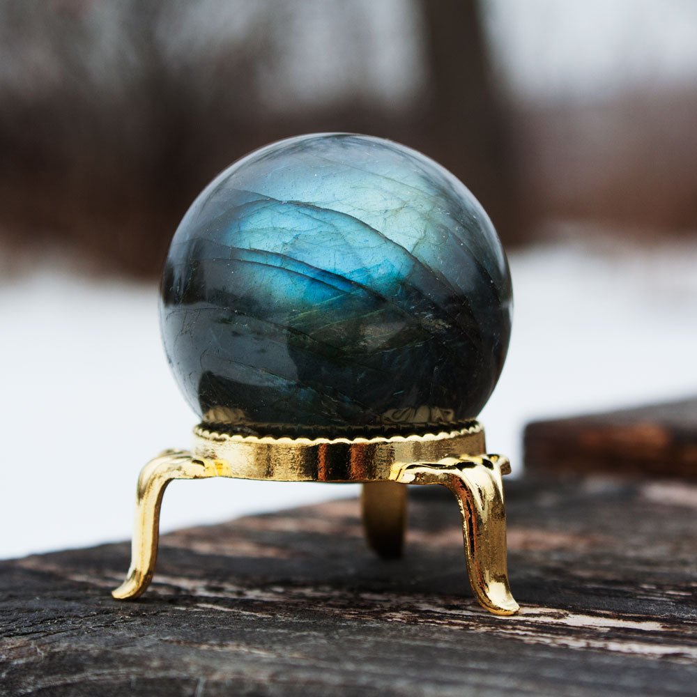 Labradorite Sphere 2 Inch - 13 Moons