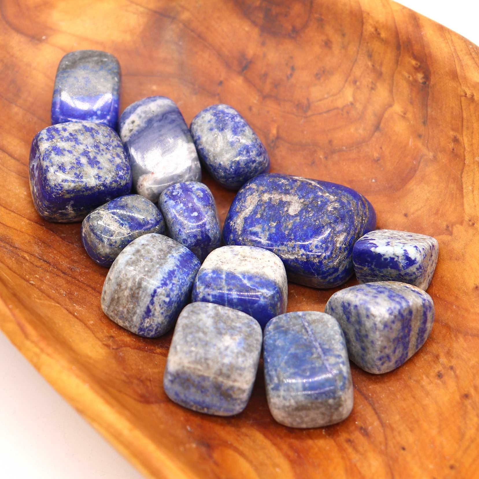 Lapis Lazuli Tumbled Stone 0706 Gemstone Factory