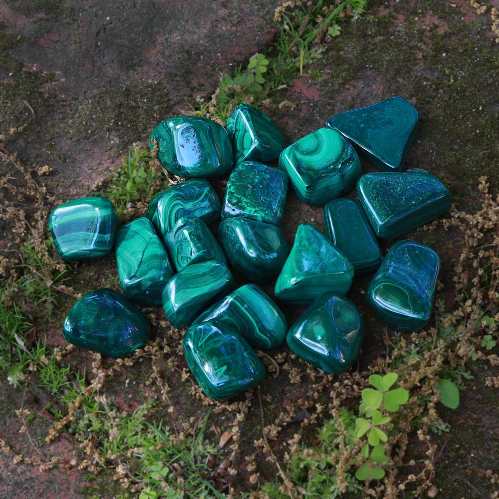 Malachite Tumbled Stone - 13 Moons