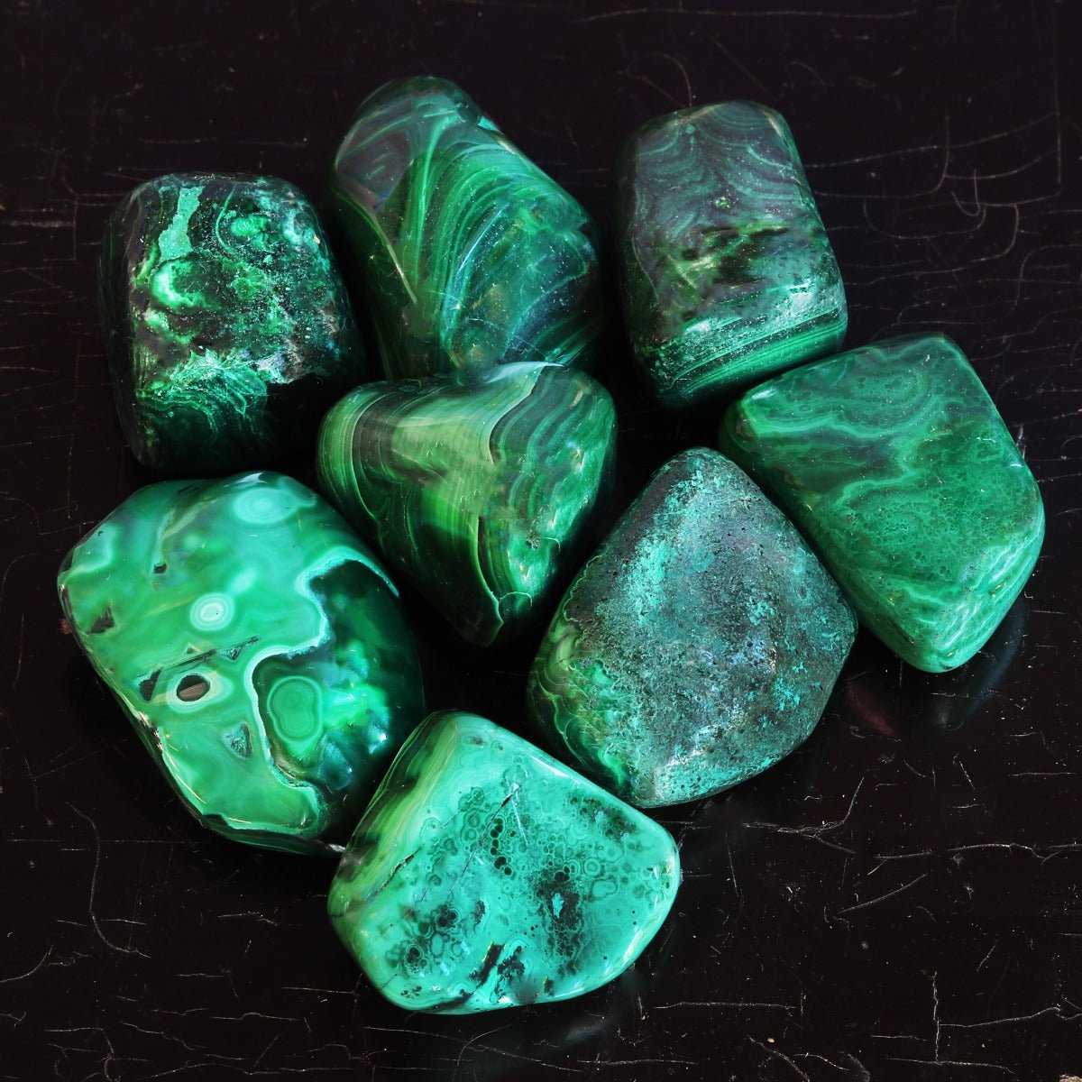 Malachite Tumbled Stone - 13 Moons