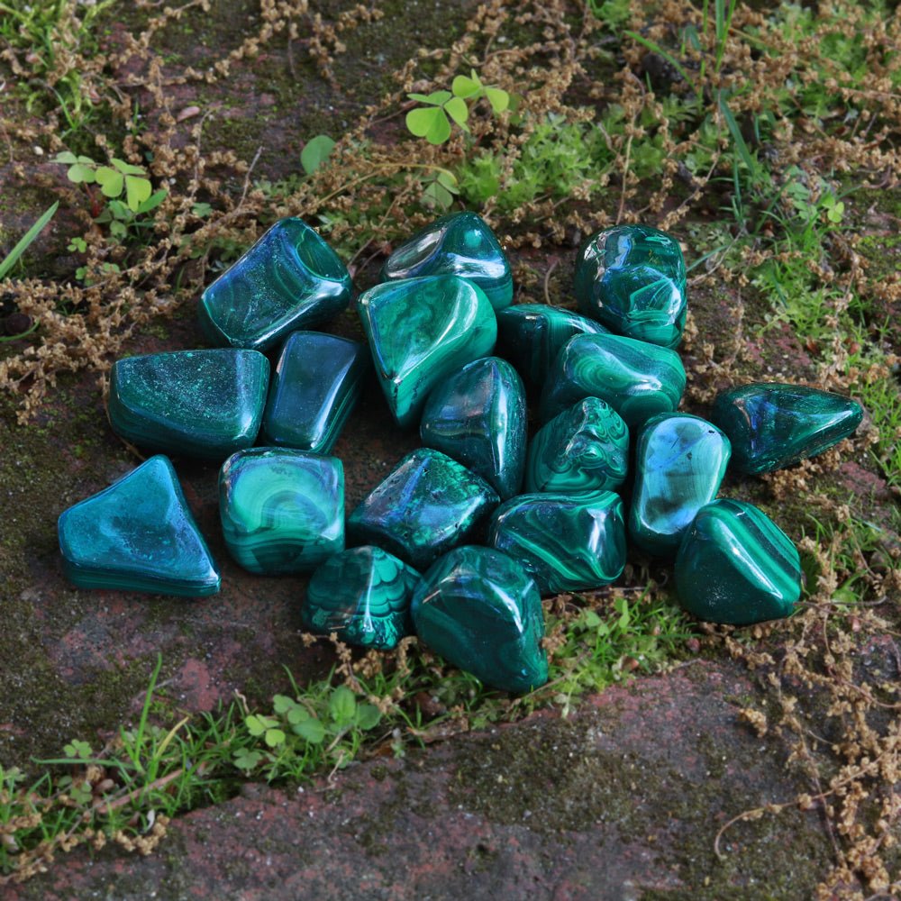 Malachite Tumbled Stone - 13 Moons