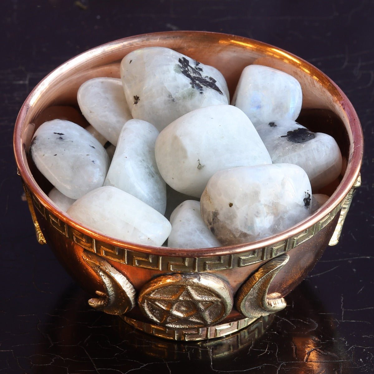 Moonstone, Rainbow Tumbled - 13 Moons