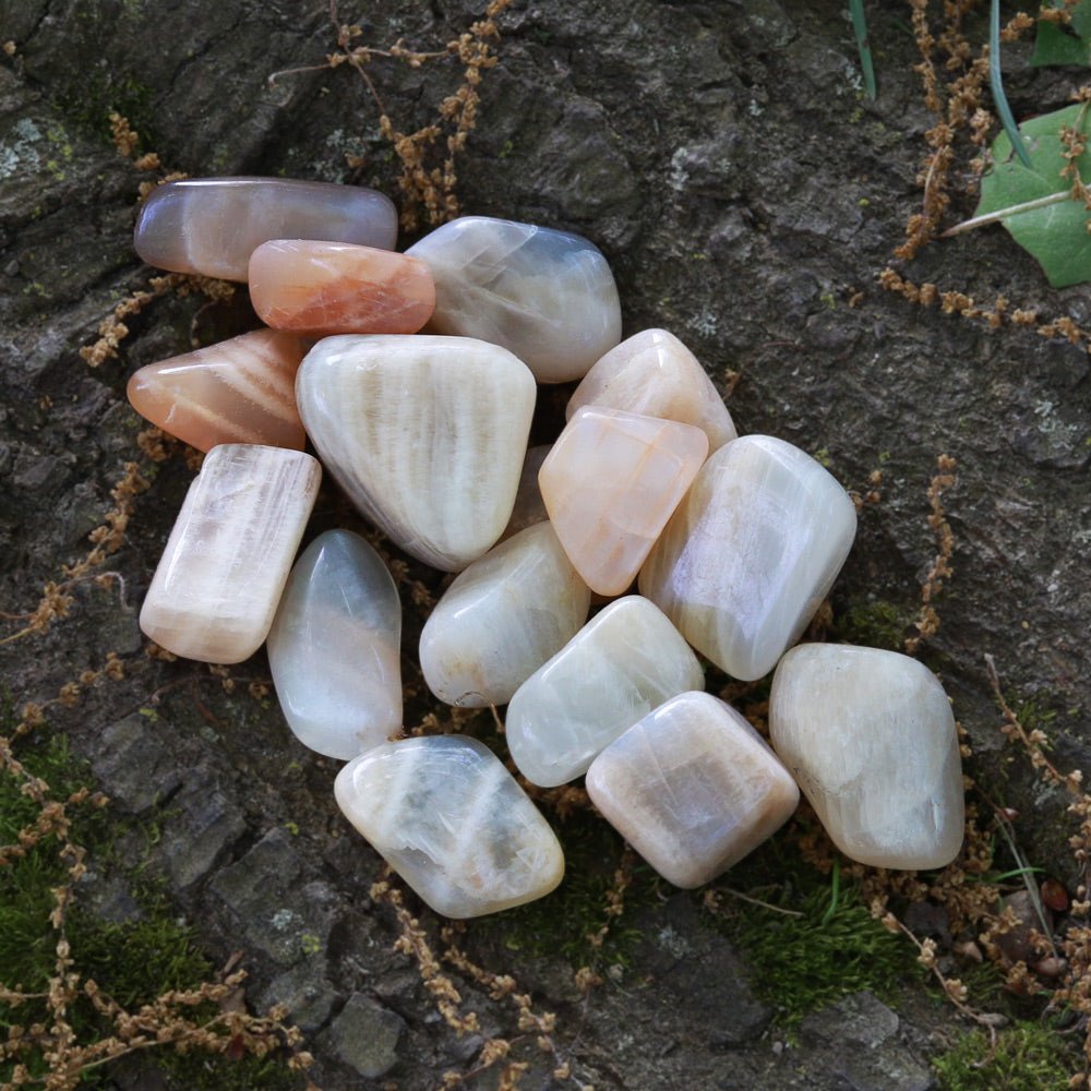 Moonstone Tumbled Stone - 13 Moons