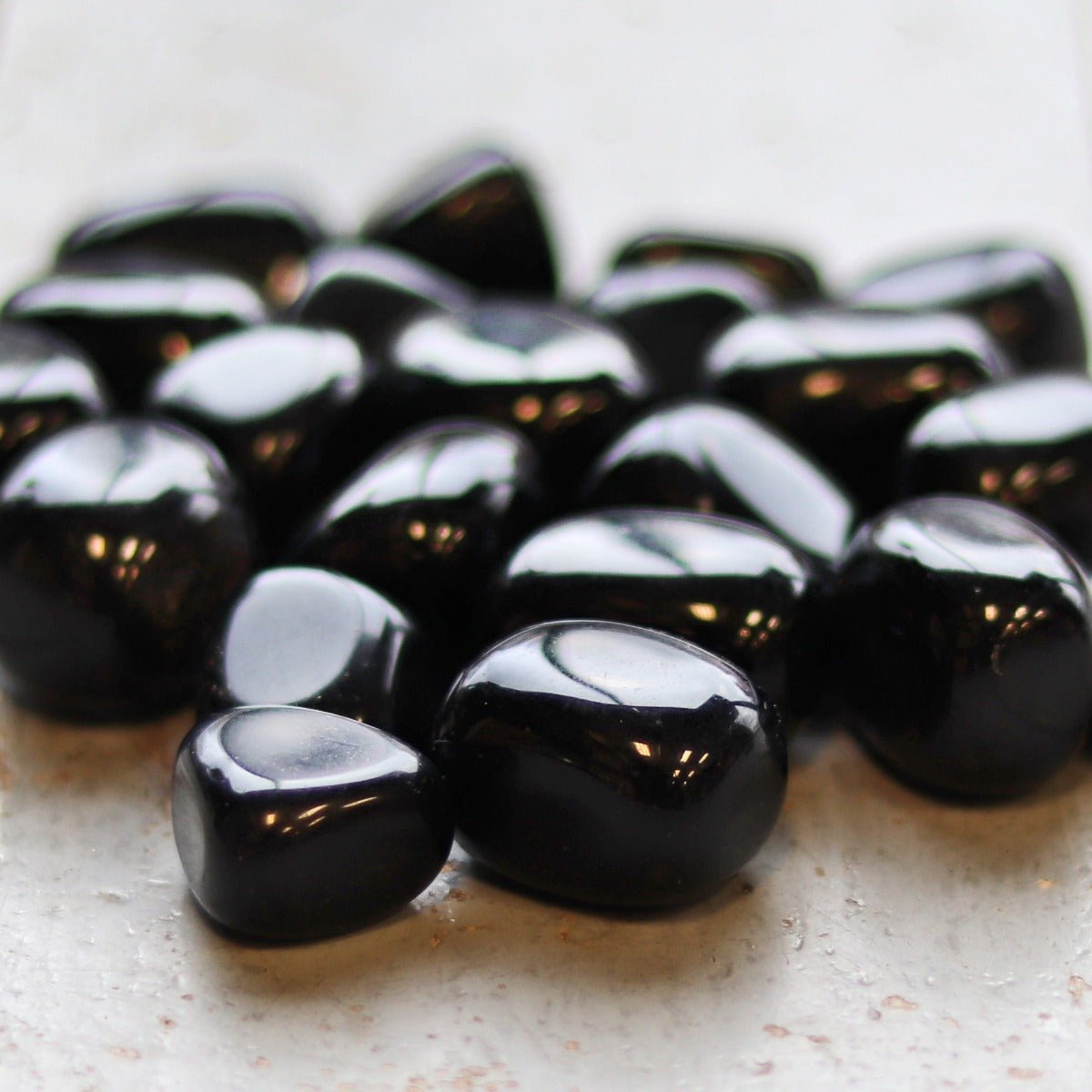 Obsidian, Black Tumbled Stone - 13 Moons