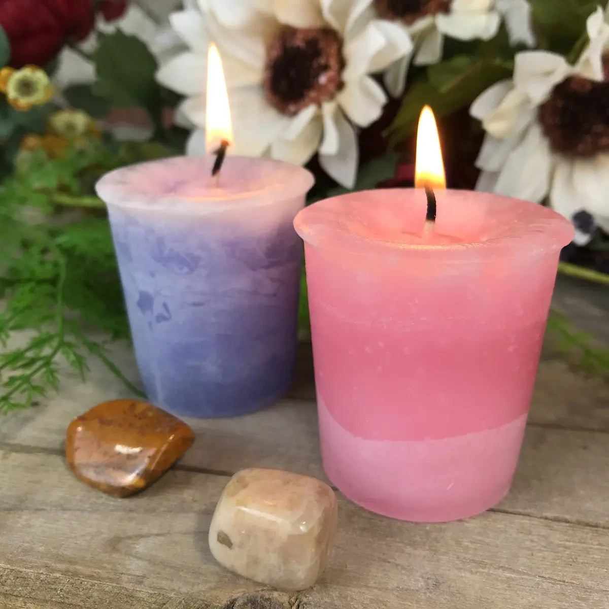 Ostara Candle and Stone Set - 13 Moons