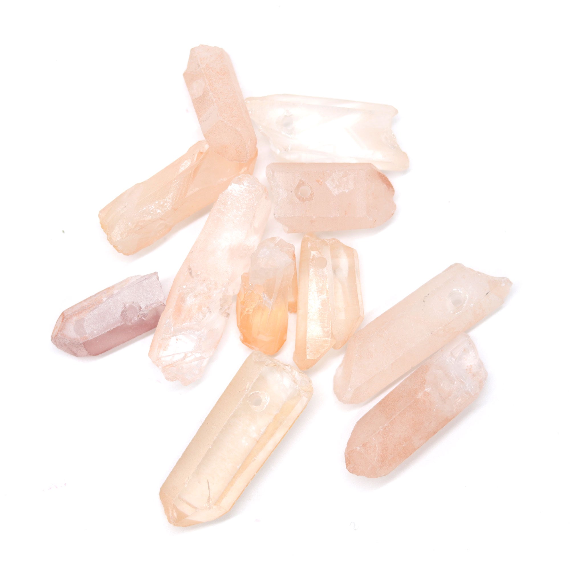 Peach Crystal Quartz Bead - 13 Moons