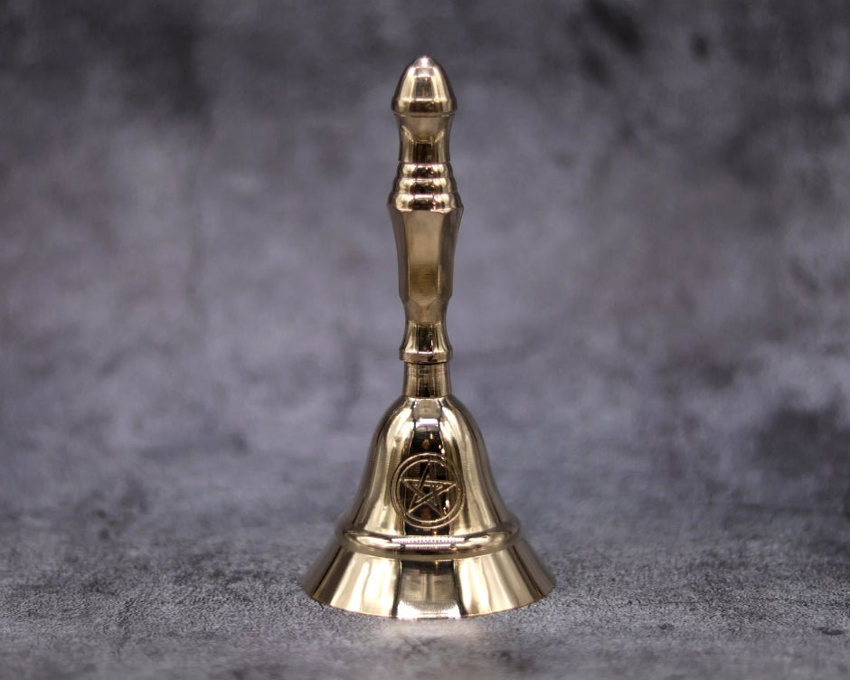 Pentacle Altar Bell, Brass - 13 Moons