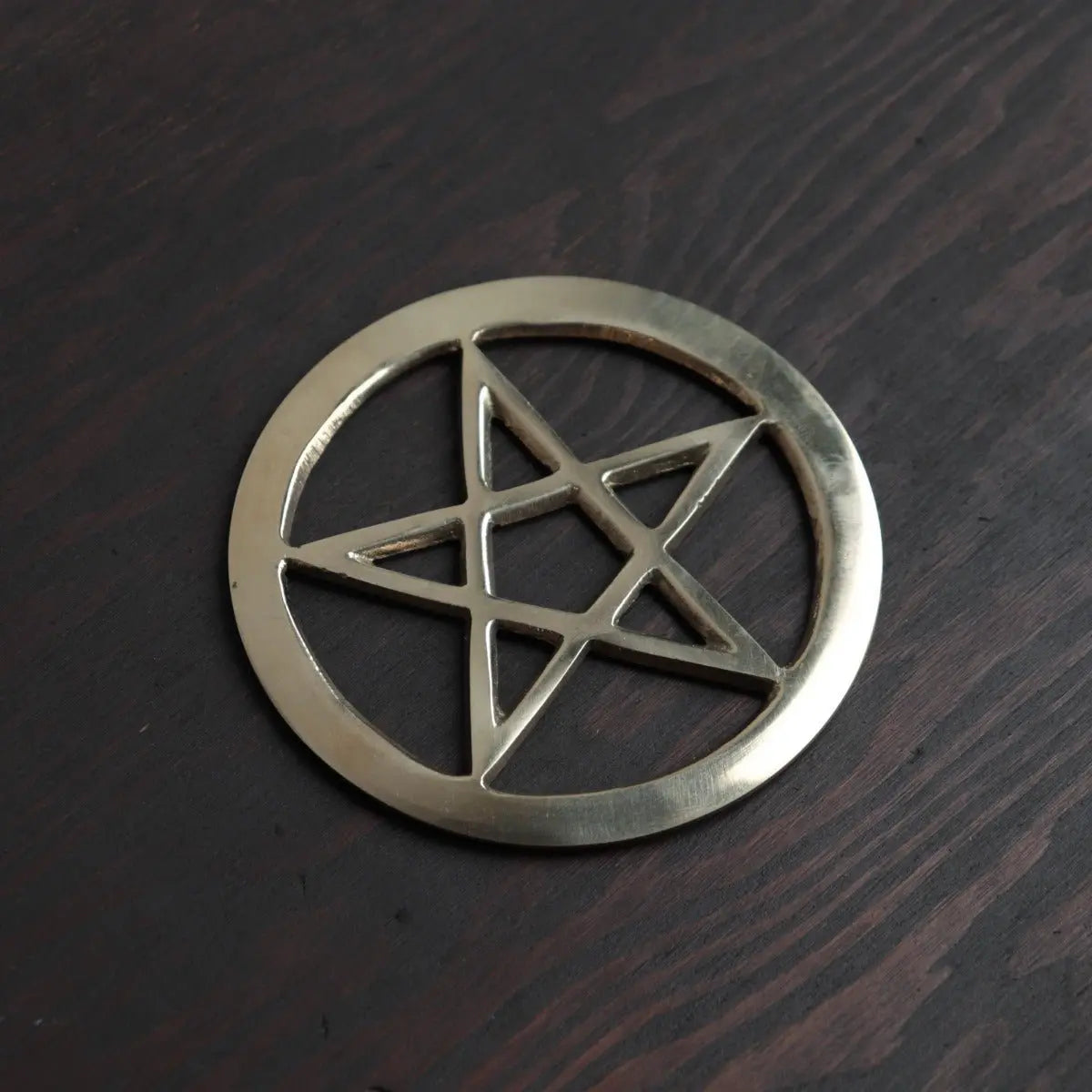 Pentacle Brass Altar Tile, 3 inch - 13 Moons