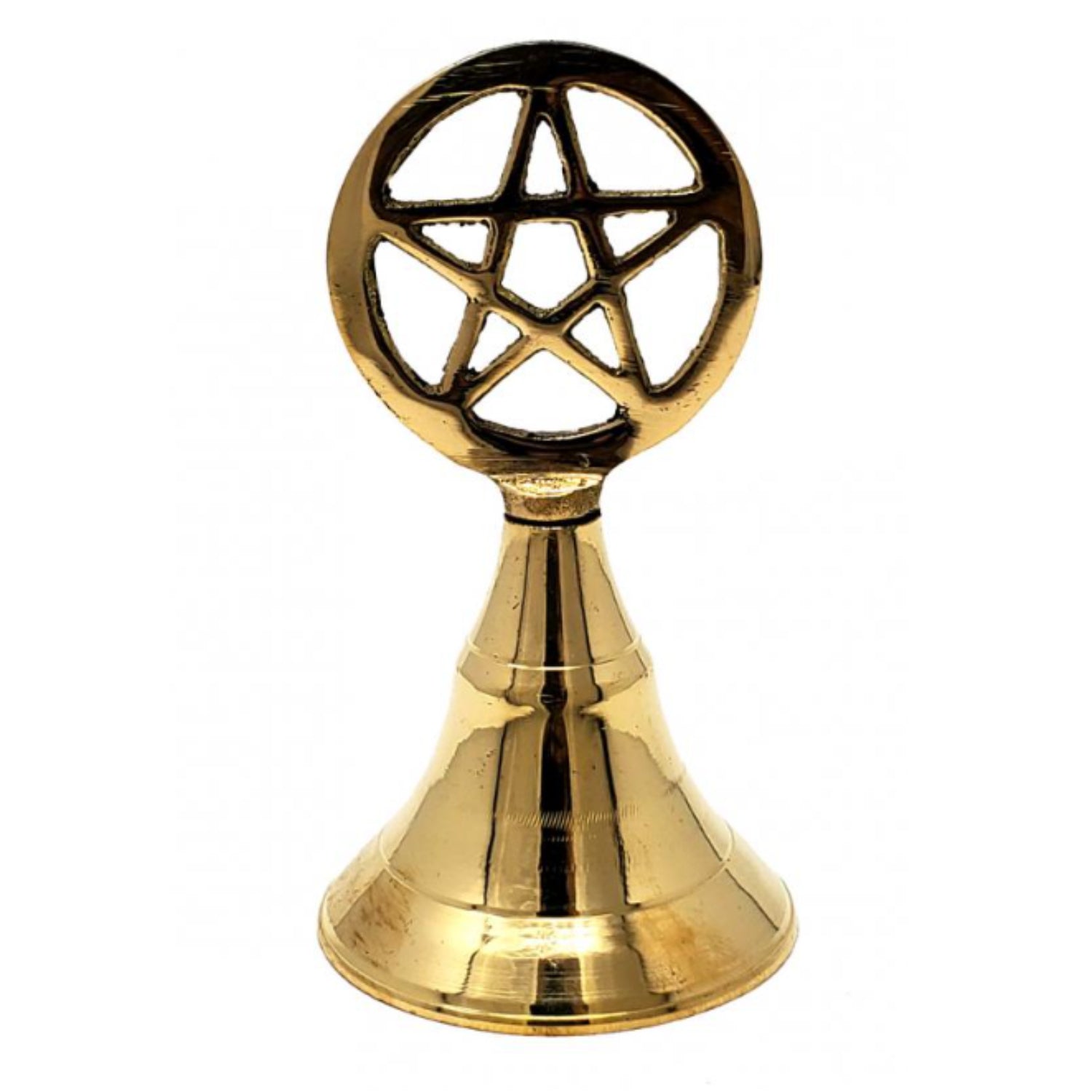 Pentacle Brass Bell 4 inch - 13 Moons