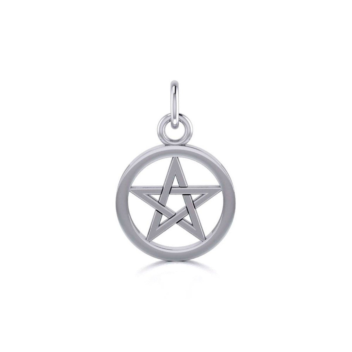 Pentacle Open Charm Pendant - 13 Moons