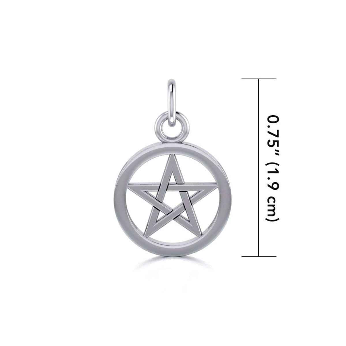 Pentacle Open Charm Pendant - 13 Moons