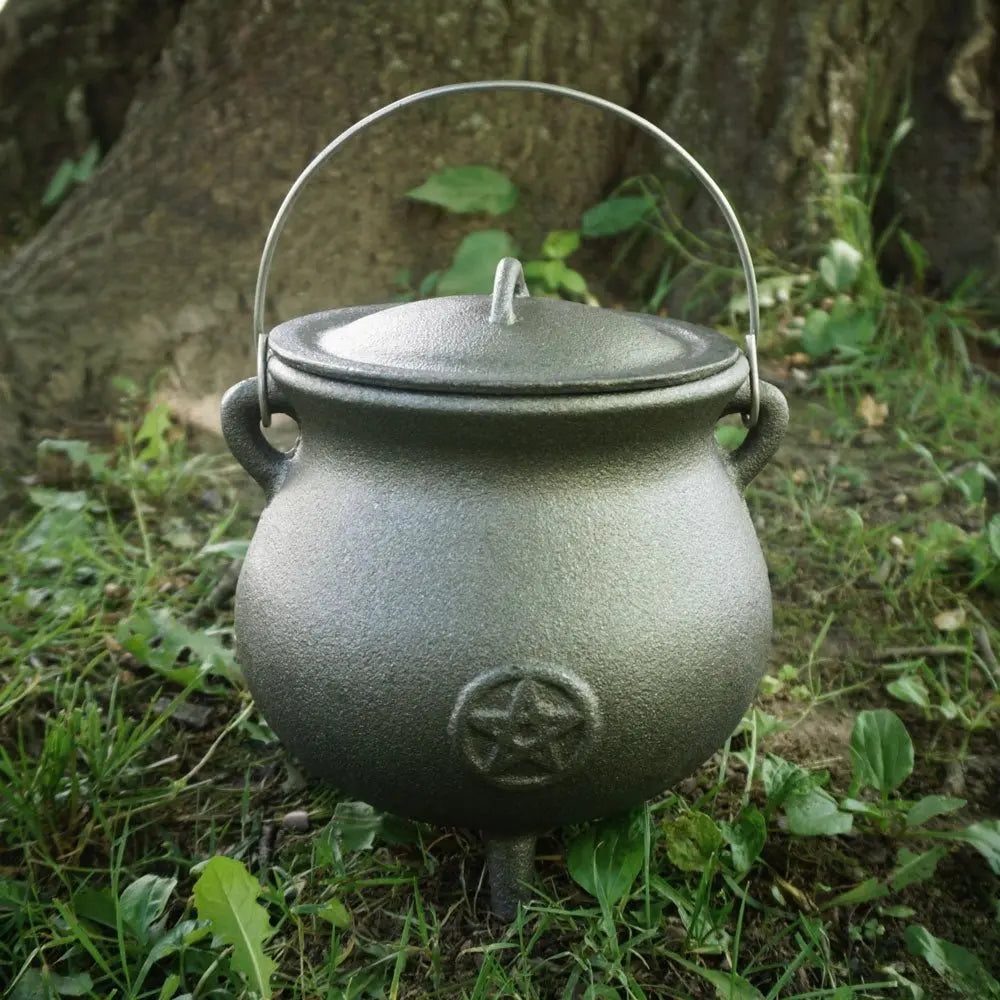 Potbelly Pentacle Cauldron, 8.5 inch - 13 Moons