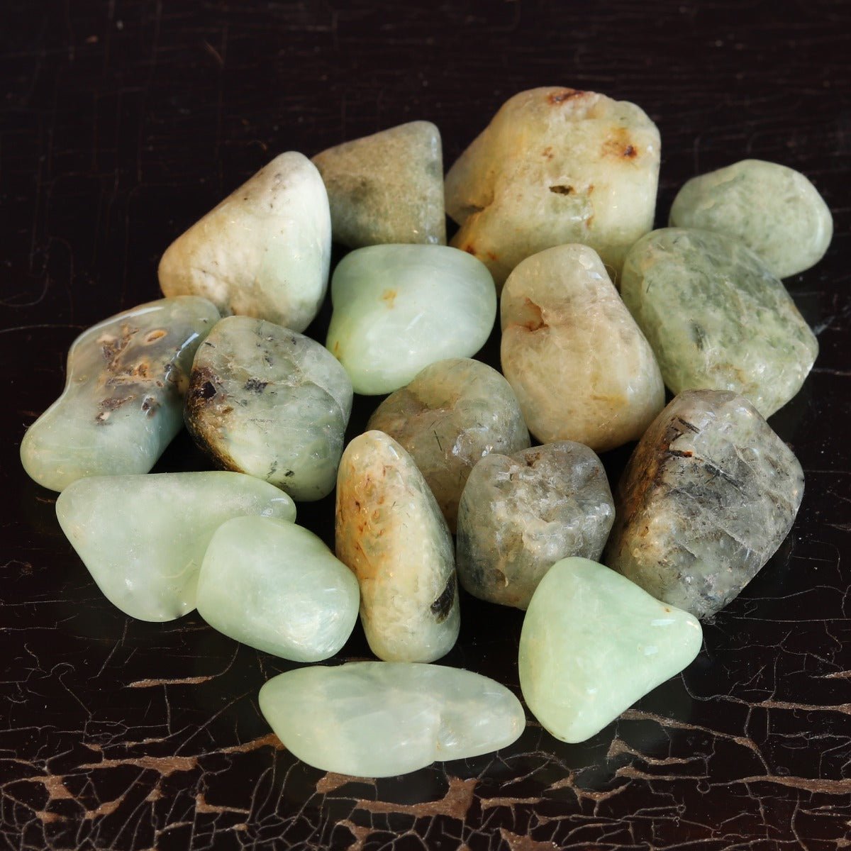 Prehnite Tumbled Stone - 13 Moons