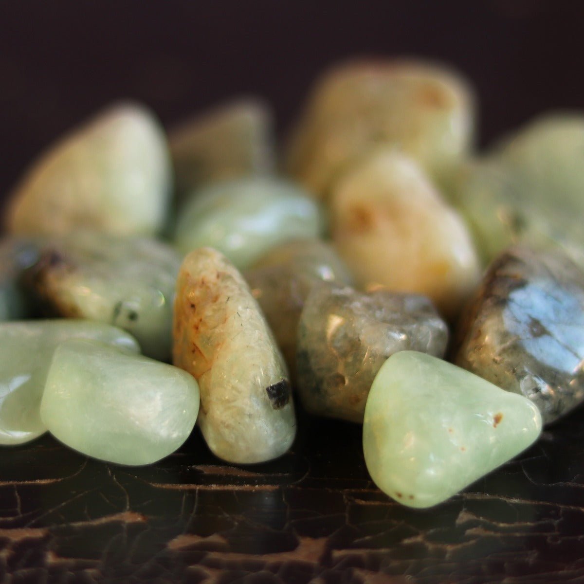 Prehnite Tumbled Stone - 13 Moons