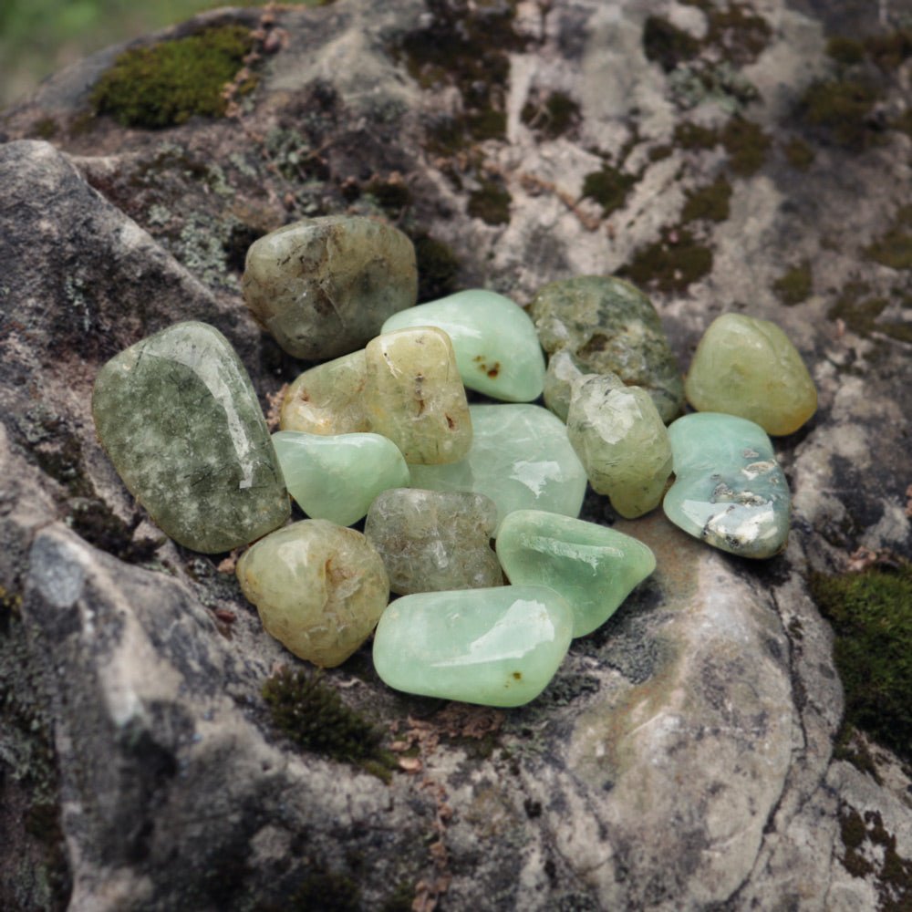 Prehnite Tumbled Stone - 13 Moons