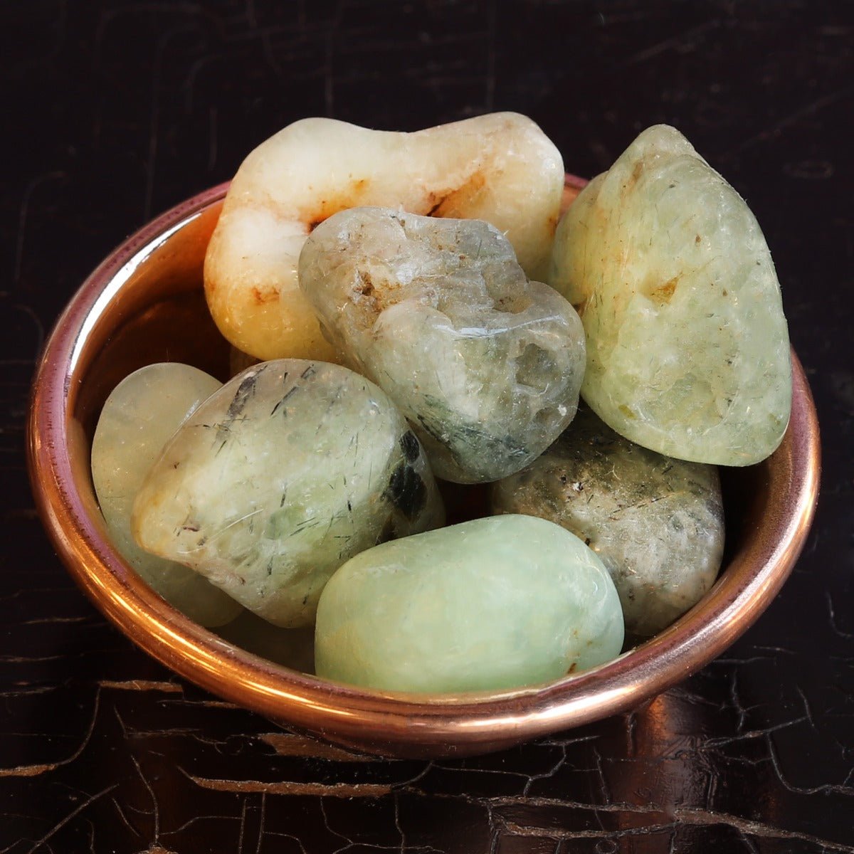 Prehnite Tumbled Stone - 13 Moons