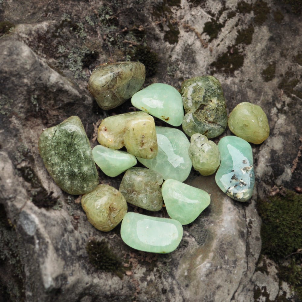 Prehnite Tumbled Stone - 13 Moons