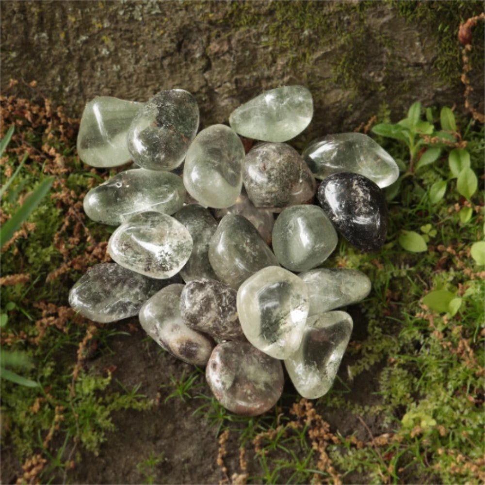 Quartz, Phantom Inclusion Tumbled Stone, Medium - 13 Moons