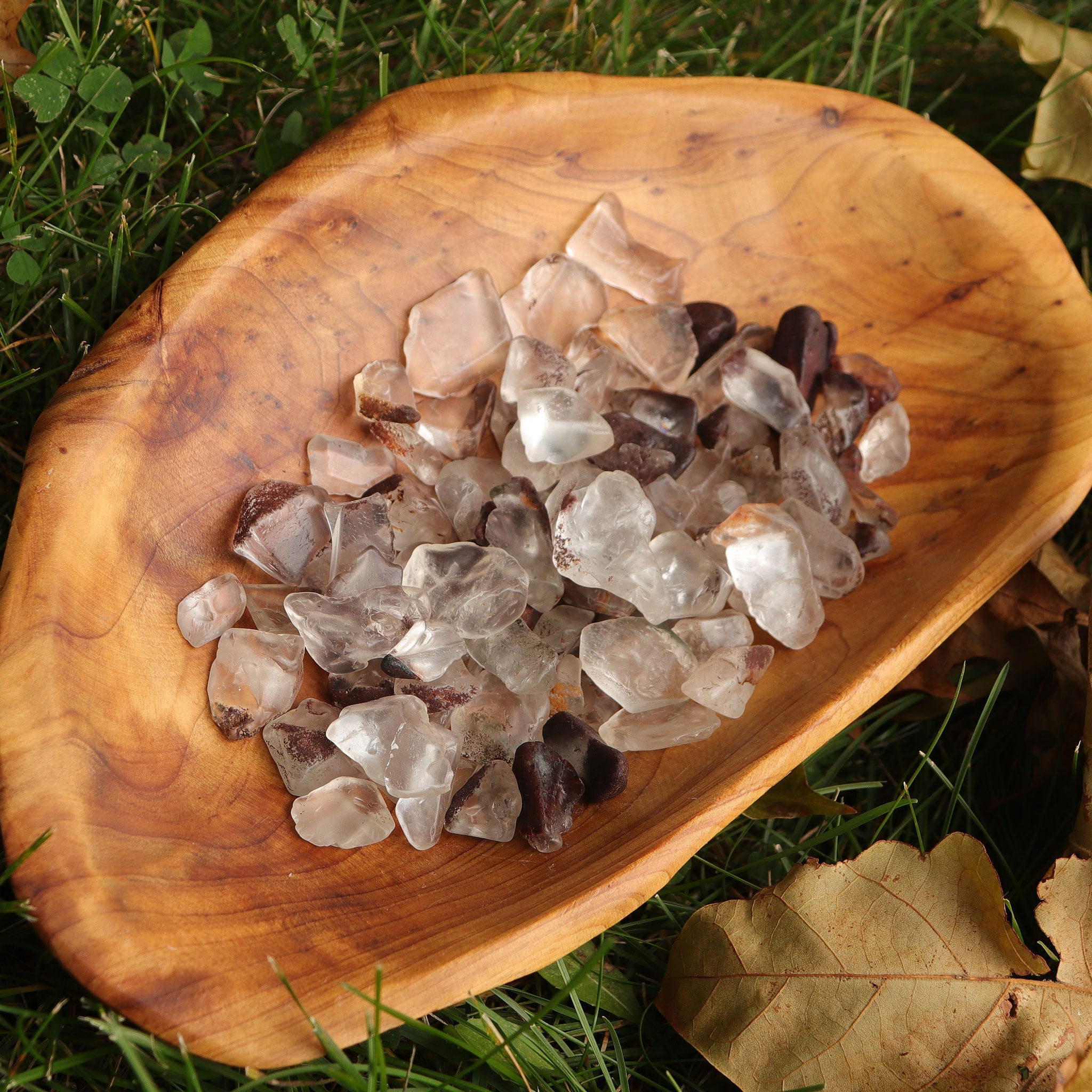 Quartz, Phantom Inclusion Tumbled Stone, Small - 13 Moons