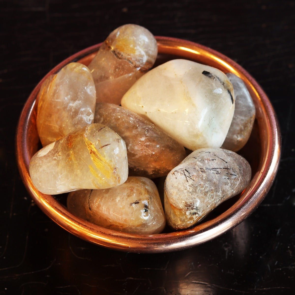 Quartz, Rutilated Tumbled - 13 Moons