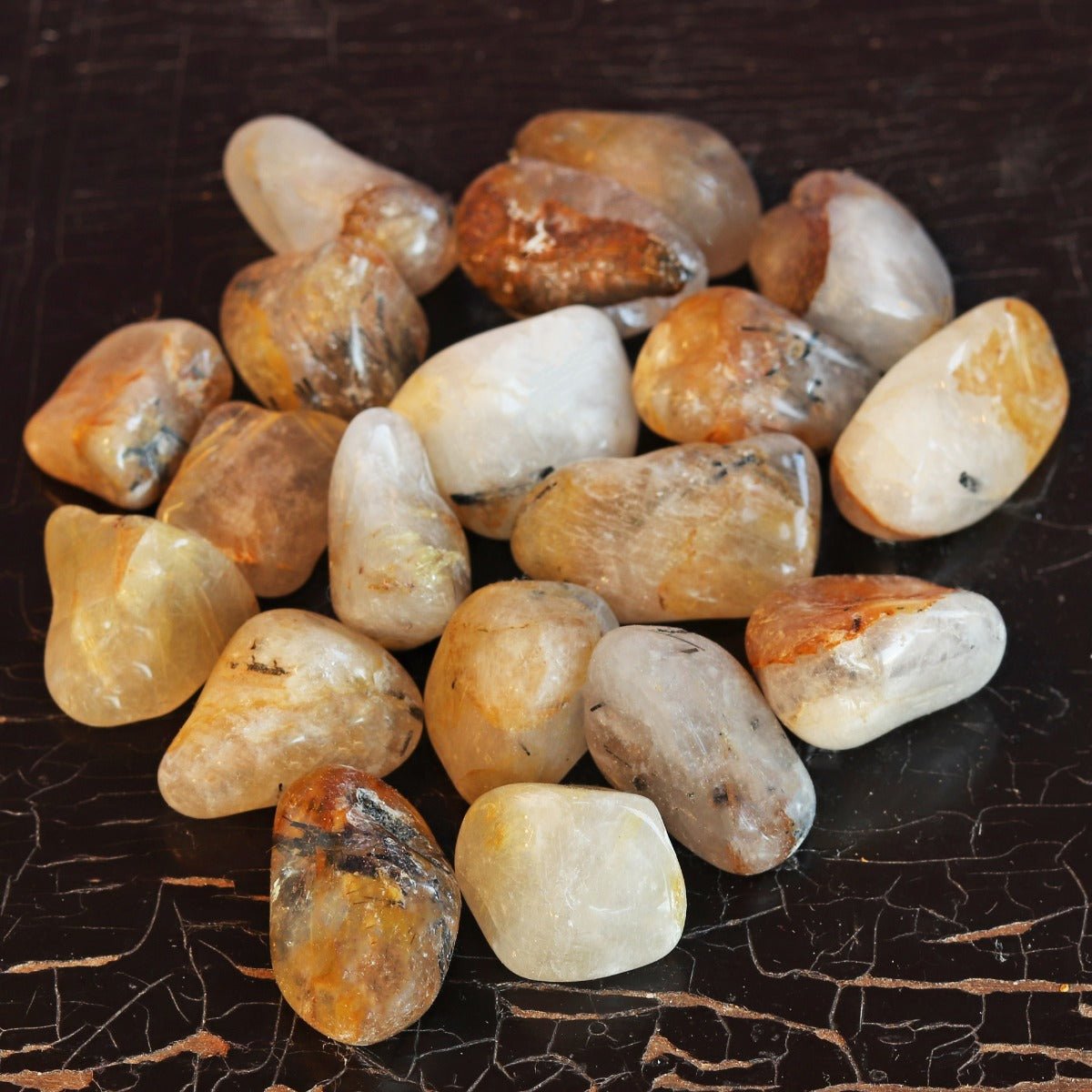 Quartz, Rutilated Tumbled - 13 Moons