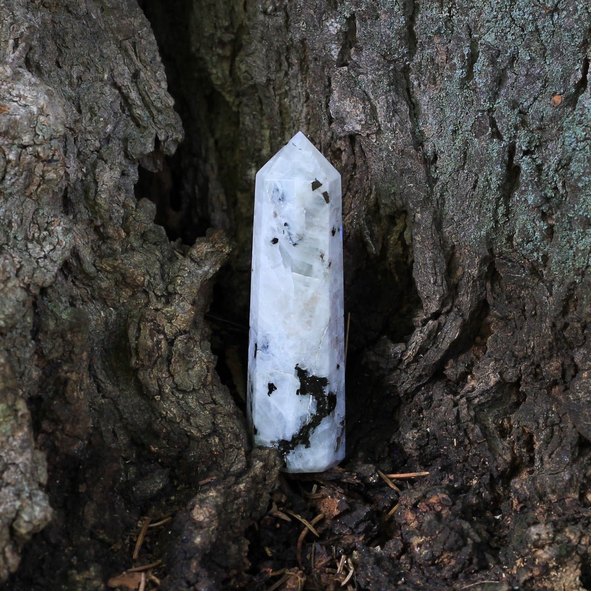 Rainbow Moonstone Obelisk - 13 Moons