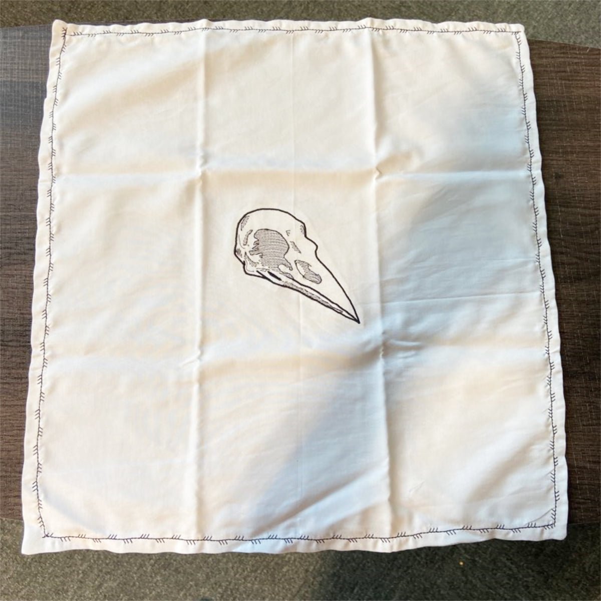 Raven Skull Ritual Altar Cloth - 13 Moons