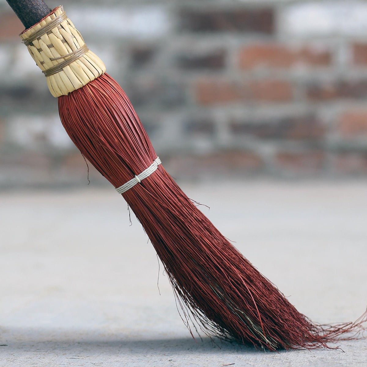 Handcrafted Red Witch Besom, Real Handmade Red Witch Broom