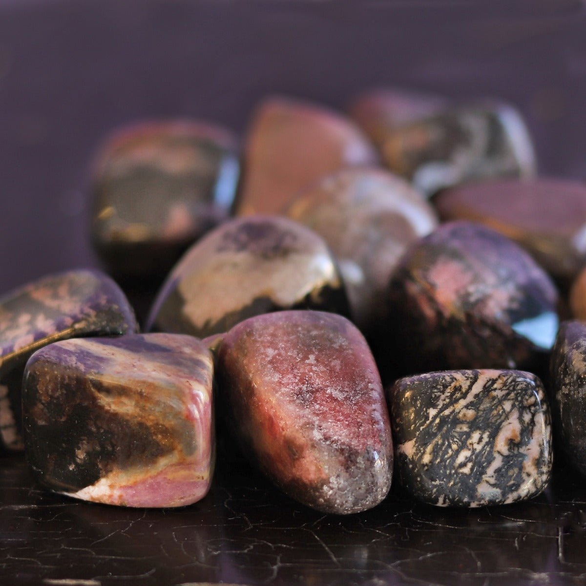 Rhodonite Tumbled - 13 Moons