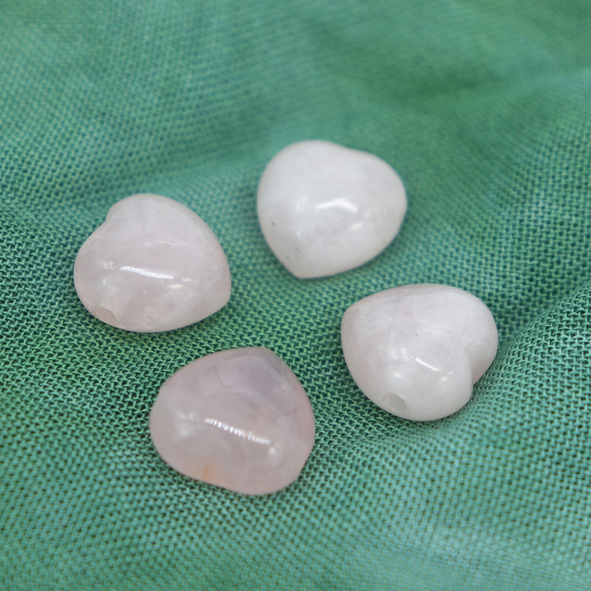 Rose Quartz Heart Pendant - 13 Moons