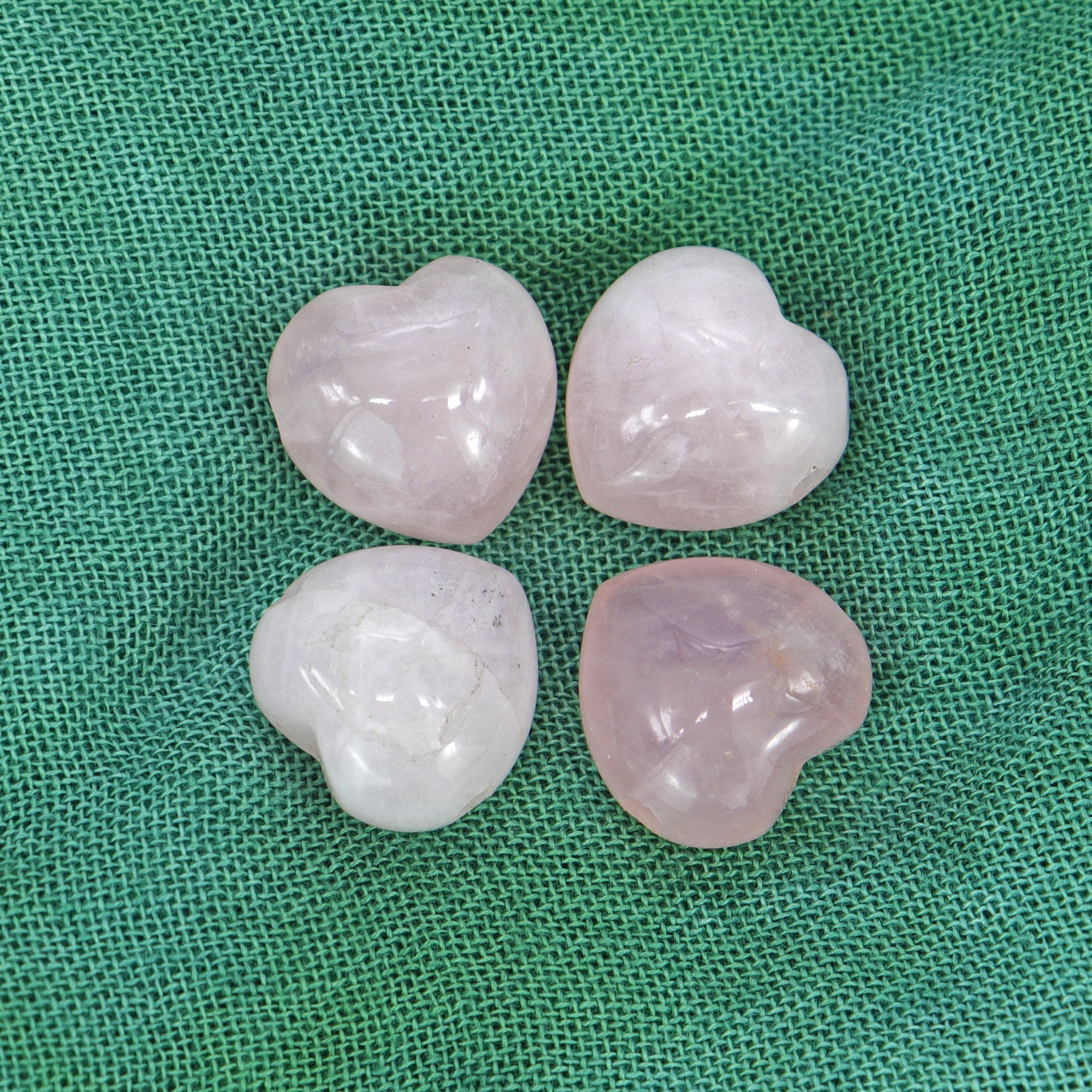 Rose Quartz Heart Pendant - 13 Moons