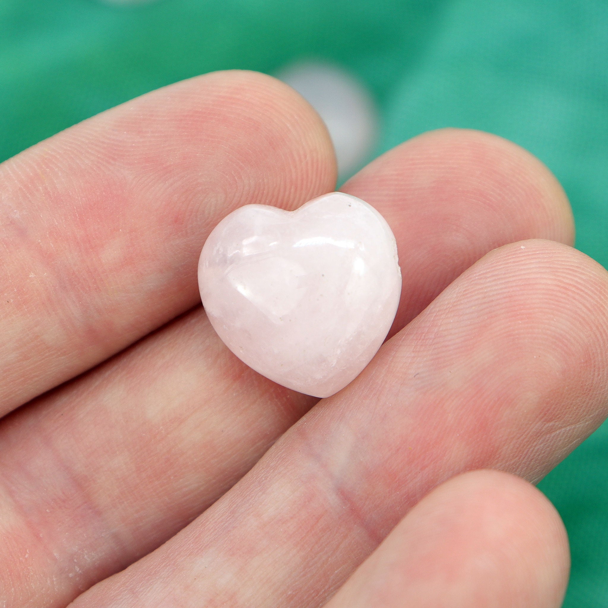 Rose Quartz Heart Pendant - 13 Moons