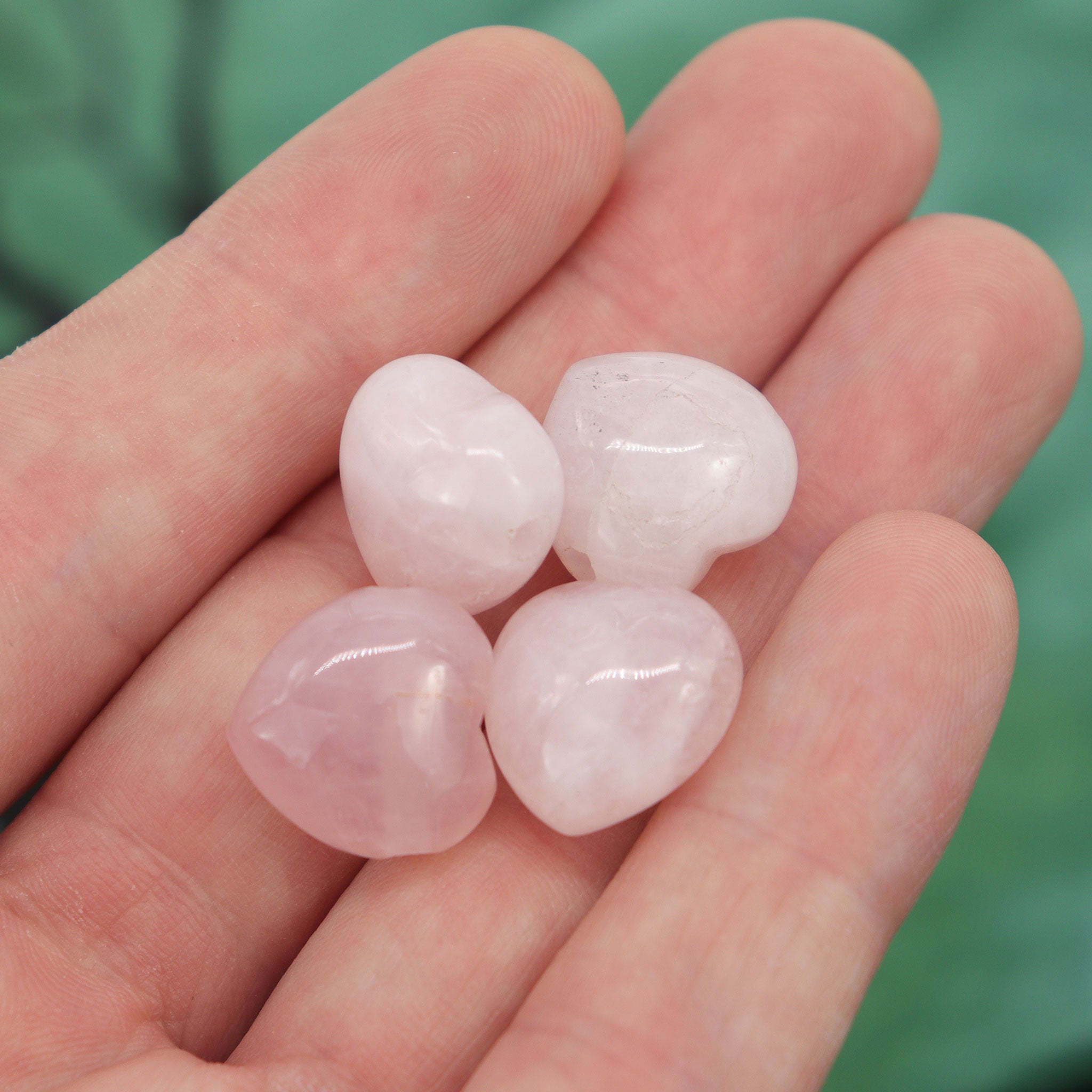 Rose Quartz Heart Pendant - 13 Moons